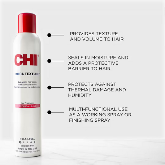 CHI BOTANICAL BLISS INFRA Texture Spray 1 Light Hold Shine-Boosting Hair Spray 284g