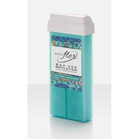ITALWAX FLEX Depilatory wax cartridge, Aquamarine 100ml | Lika-J