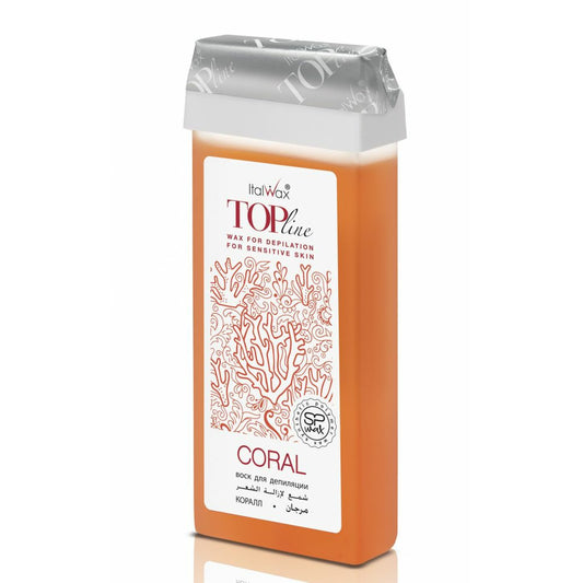 ITALWAX TOP Formula depilatory wax in cartridge, Coral 100ml | Lika-J