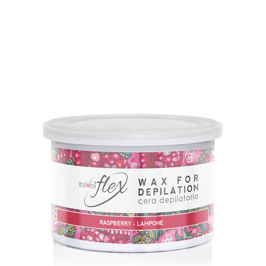 ITALWAX TIN FLEX Formula depilatory wax RASPBERRY 400ml | Lika-J