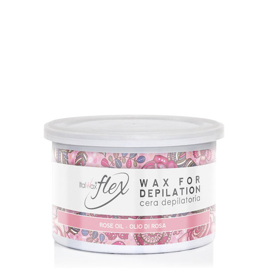 ITALWAX TIN FLEX Formula depilatory wax ROSE OIL 400ml | Lika-J