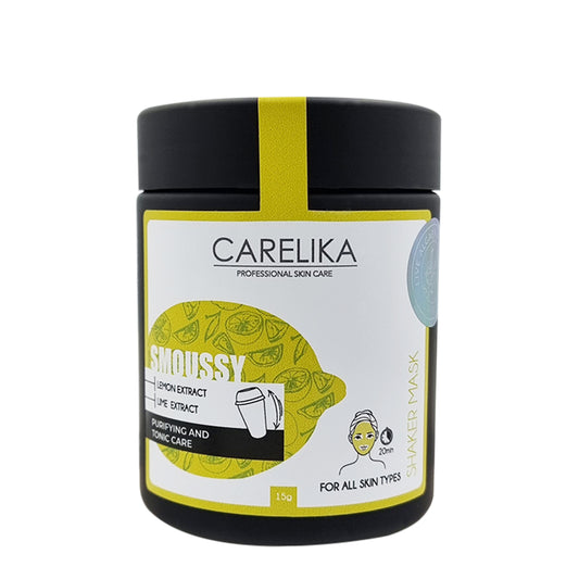 Lemon smoussy shaker mask by CARELIKA Jar 15 g | Lika-J