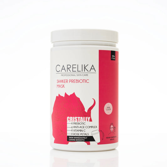 CARELIKA Shaker Prebiotic Cristally Mask Rose Petals Professional