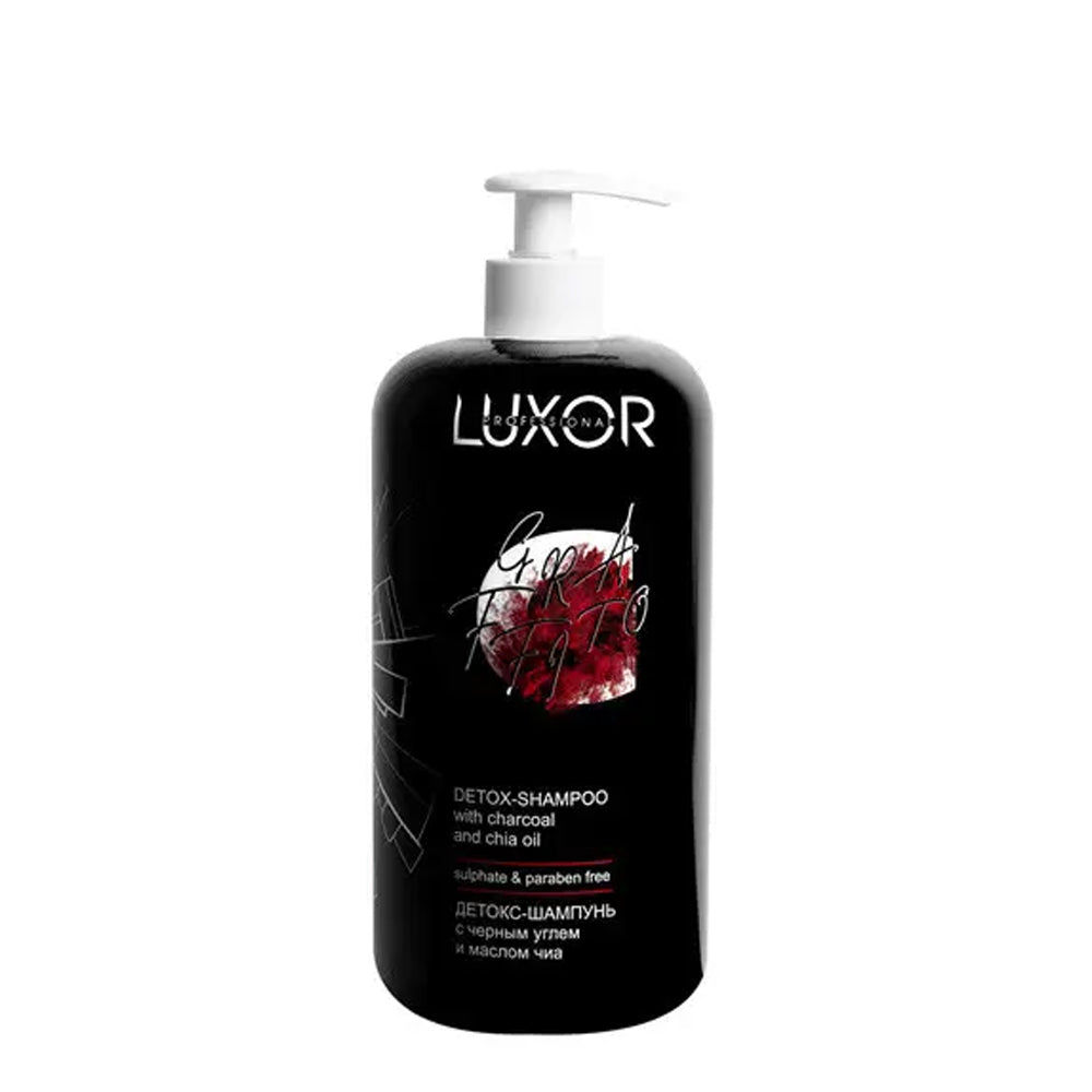 Luxor Detox Shampoo with Black Charcoal and Chia Oil 1000ml