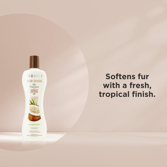 BioSilk for Dogs Silk Therapy Coconut Oil Conditioner 355 ml