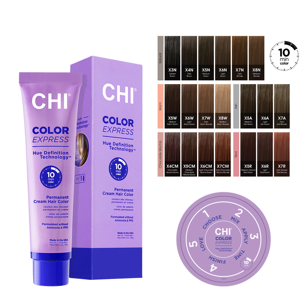 Chi Tea Color CHI COLOR EXPRESS Ammonia-Free Permanent Cream Hair Color 20 tones