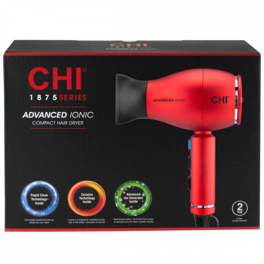 CHI Hair Dryer 1875 Advanced Ionic - Shine, Speed, and Portability | Lika-J
