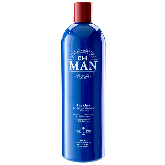 CHI Man The One 3-in-1 Shampoo, Conditioner & Body Wash 739 ml | Lika-J