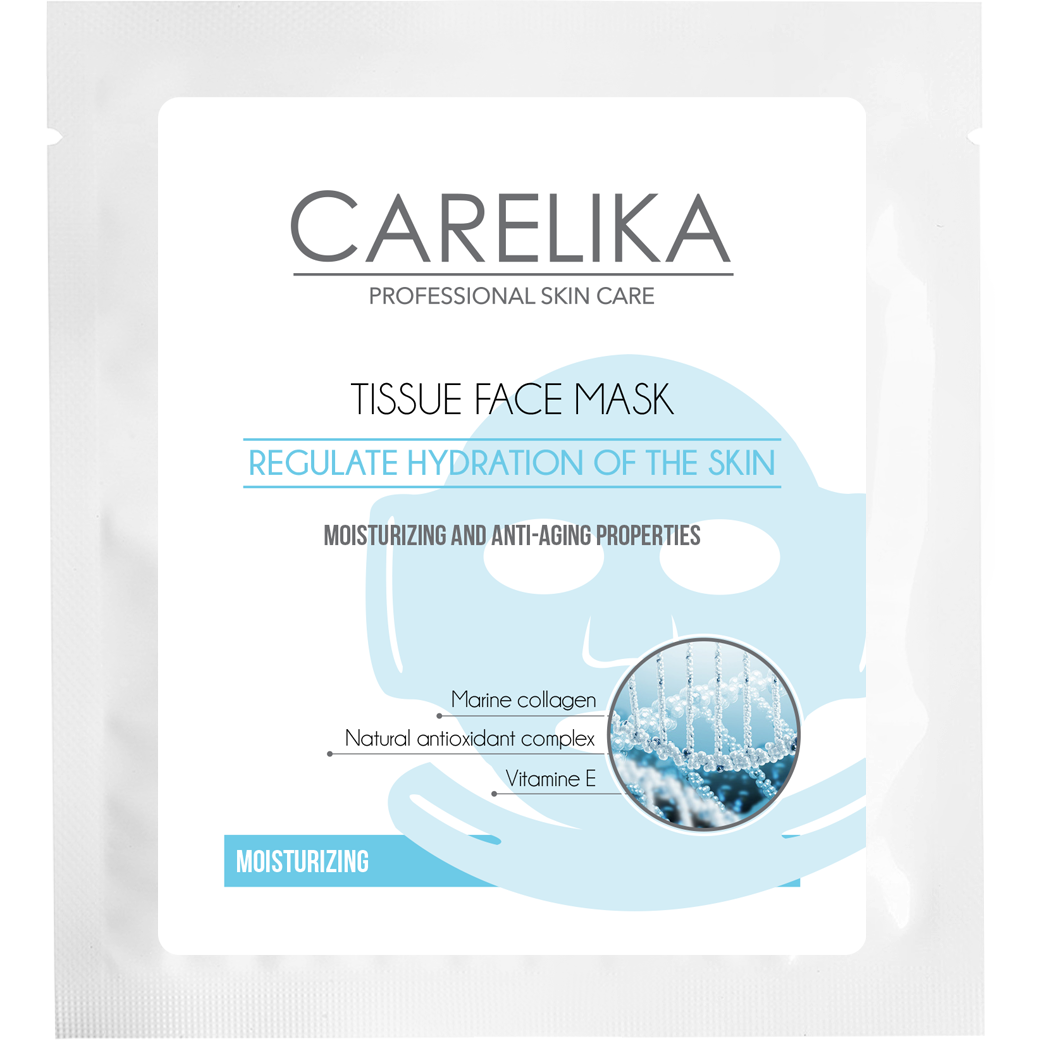 Moisturizing tissue face mask, 23ml by CARELIKA | Lika-J