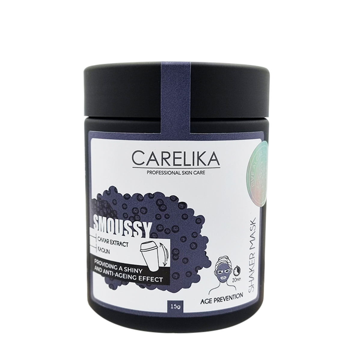 Caviar smoussy shaker mask by CARELIKA Jar 15g | Lika-J