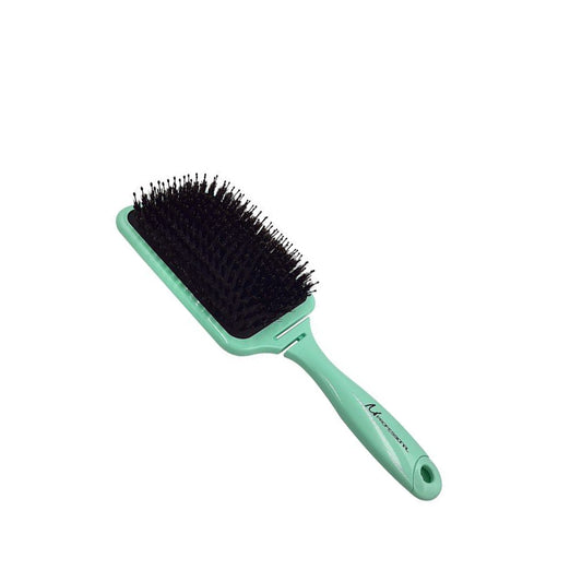 MProfessional Hair brush flat with boar and nylon bristles, green | Lika-J