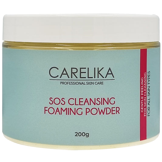 Professional SOS cleansing foaming powder by CARELIKA - LIKA-J Beauty Supply