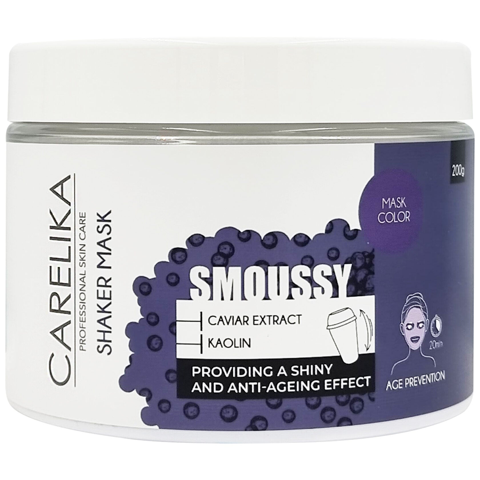 Caviar smoussy shaker mask by CARELIKA Box 200g | Lika-J