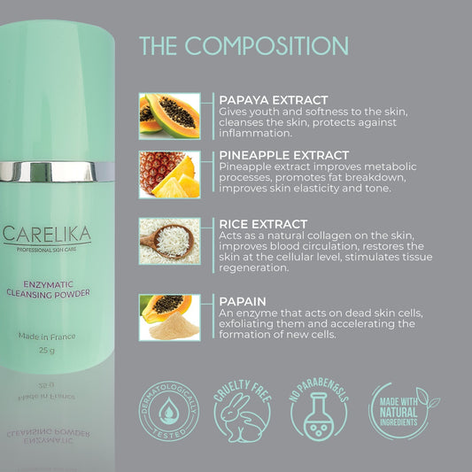 Enzymatic cleansing powder by CARELIKA - LIKA-J Beauty Supply